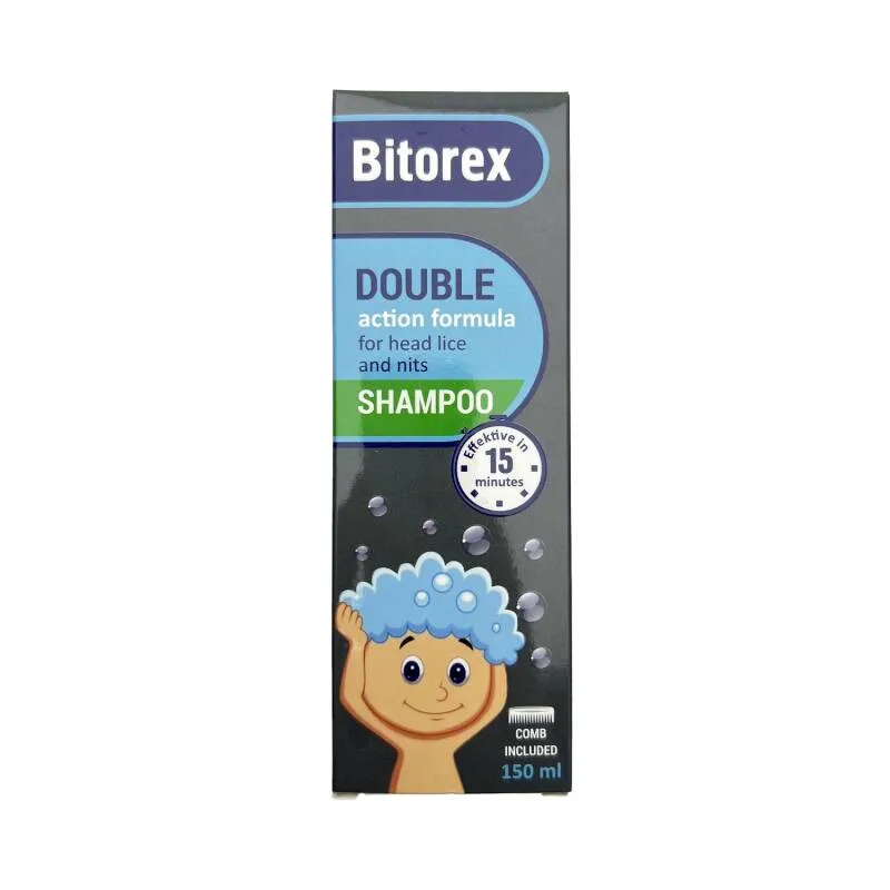 Bitorex 150ml şampun — dimetikon bit dərmanı müqavimət yoxdur uşaq hamilə